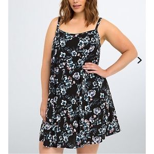 Torrid Floral Trapeze Dress